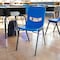 Flash Furniture HERCULES HD Comfort Classroom Stack Chair w/Powder-Coated Frame and Navy Ergonomic Back and Seat SF-CH003-NVY-BLK-GG - alternate 8